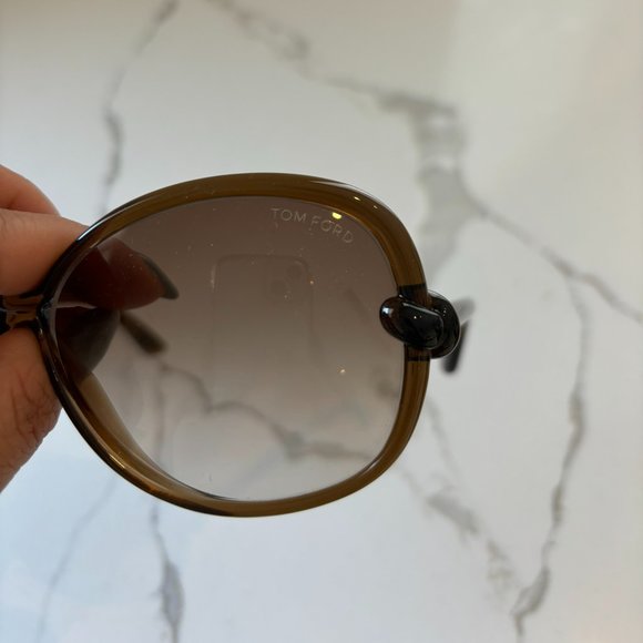 Tom Ford Brown Gradient Ingrid Sunglasses TF163 - Picture 4 of 10